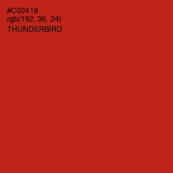 #C02418 - Thunderbird Color Image