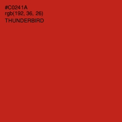 #C0241A - Thunderbird Color Image