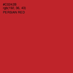 #C0242B - Persian Red Color Image