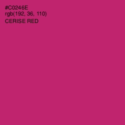 #C0246E - Cerise Red Color Image