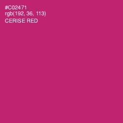 #C02471 - Cerise Red Color Image