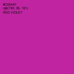 #C024A1 - Red Violet Color Image