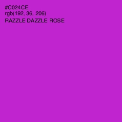 #C024CE - Razzle Dazzle Rose Color Image