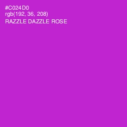 #C024D0 - Razzle Dazzle Rose Color Image