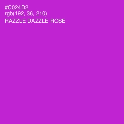 #C024D2 - Razzle Dazzle Rose Color Image