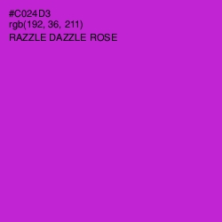 #C024D3 - Razzle Dazzle Rose Color Image