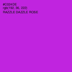 #C024DE - Razzle Dazzle Rose Color Image