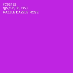 #C024E3 - Razzle Dazzle Rose Color Image