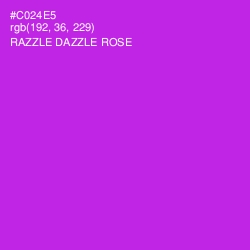 #C024E5 - Razzle Dazzle Rose Color Image