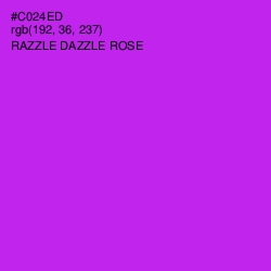 #C024ED - Razzle Dazzle Rose Color Image