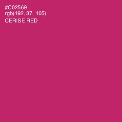 #C02569 - Cerise Red Color Image