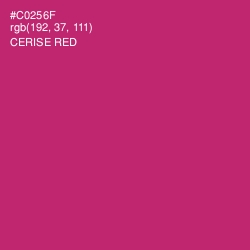 #C0256F - Cerise Red Color Image