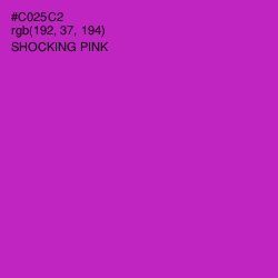 #C025C2 - Shocking Pink Color Image