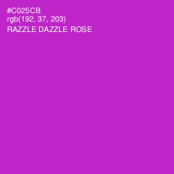 #C025CB - Razzle Dazzle Rose Color Image