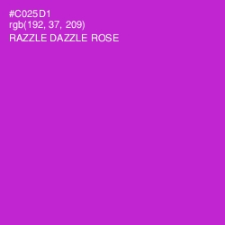 #C025D1 - Razzle Dazzle Rose Color Image