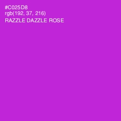 #C025D8 - Razzle Dazzle Rose Color Image