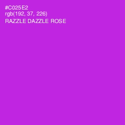 #C025E2 - Razzle Dazzle Rose Color Image