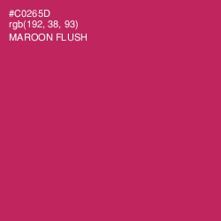 #C0265D - Maroon Flush Color Image