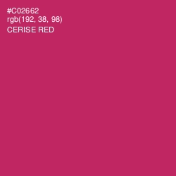 #C02662 - Cerise Red Color Image
