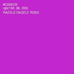 #C026CB - Razzle Dazzle Rose Color Image