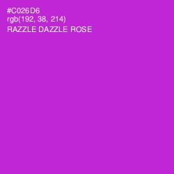 #C026D6 - Razzle Dazzle Rose Color Image