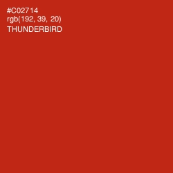 #C02714 - Thunderbird Color Image