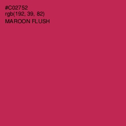 #C02752 - Maroon Flush Color Image