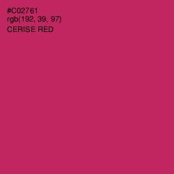 #C02761 - Cerise Red Color Image
