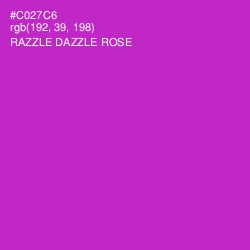 #C027C6 - Razzle Dazzle Rose Color Image