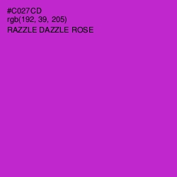 #C027CD - Razzle Dazzle Rose Color Image