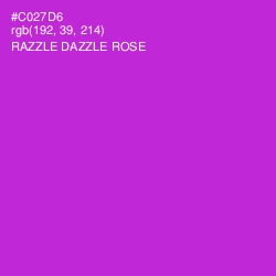 #C027D6 - Razzle Dazzle Rose Color Image