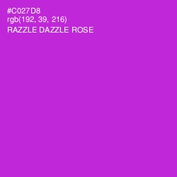 #C027D8 - Razzle Dazzle Rose Color Image