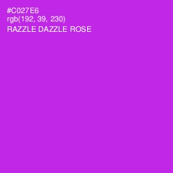 #C027E6 - Razzle Dazzle Rose Color Image