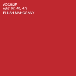 #C0282F - Flush Mahogany Color Image