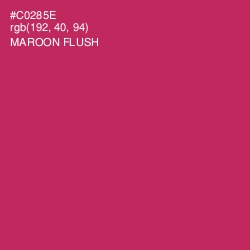 #C0285E - Maroon Flush Color Image