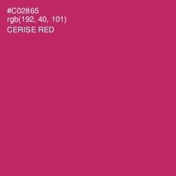 #C02865 - Cerise Red Color Image