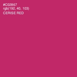 #C02867 - Cerise Red Color Image