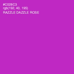 #C028C3 - Razzle Dazzle Rose Color Image