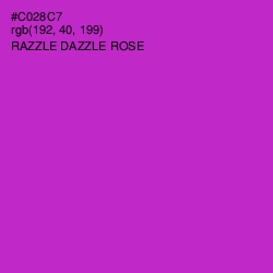 #C028C7 - Razzle Dazzle Rose Color Image