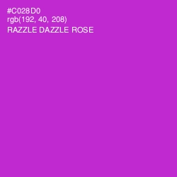 #C028D0 - Razzle Dazzle Rose Color Image