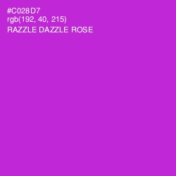 #C028D7 - Razzle Dazzle Rose Color Image