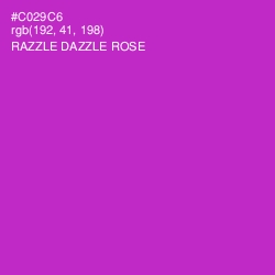 #C029C6 - Razzle Dazzle Rose Color Image