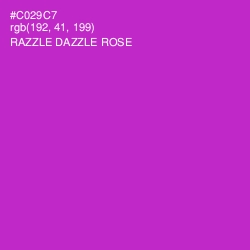 #C029C7 - Razzle Dazzle Rose Color Image