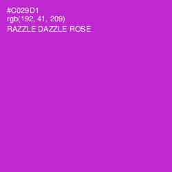 #C029D1 - Razzle Dazzle Rose Color Image