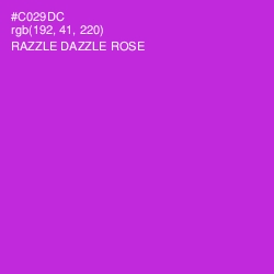 #C029DC - Razzle Dazzle Rose Color Image