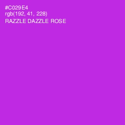 #C029E4 - Razzle Dazzle Rose Color Image