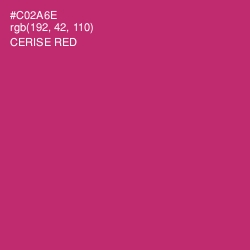 #C02A6E - Cerise Red Color Image