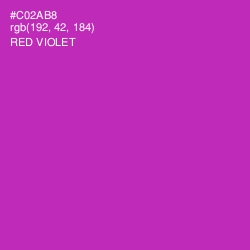 #C02AB8 - Red Violet Color Image