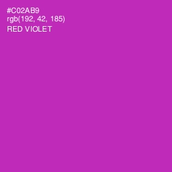 #C02AB9 - Red Violet Color Image