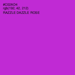 #C02AD4 - Razzle Dazzle Rose Color Image